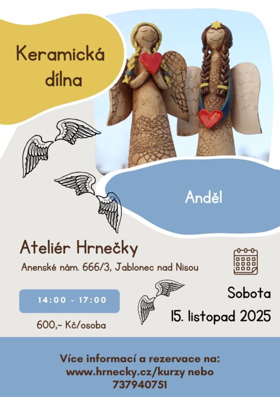 15.11.2025 - Keramická dílna - Anděl